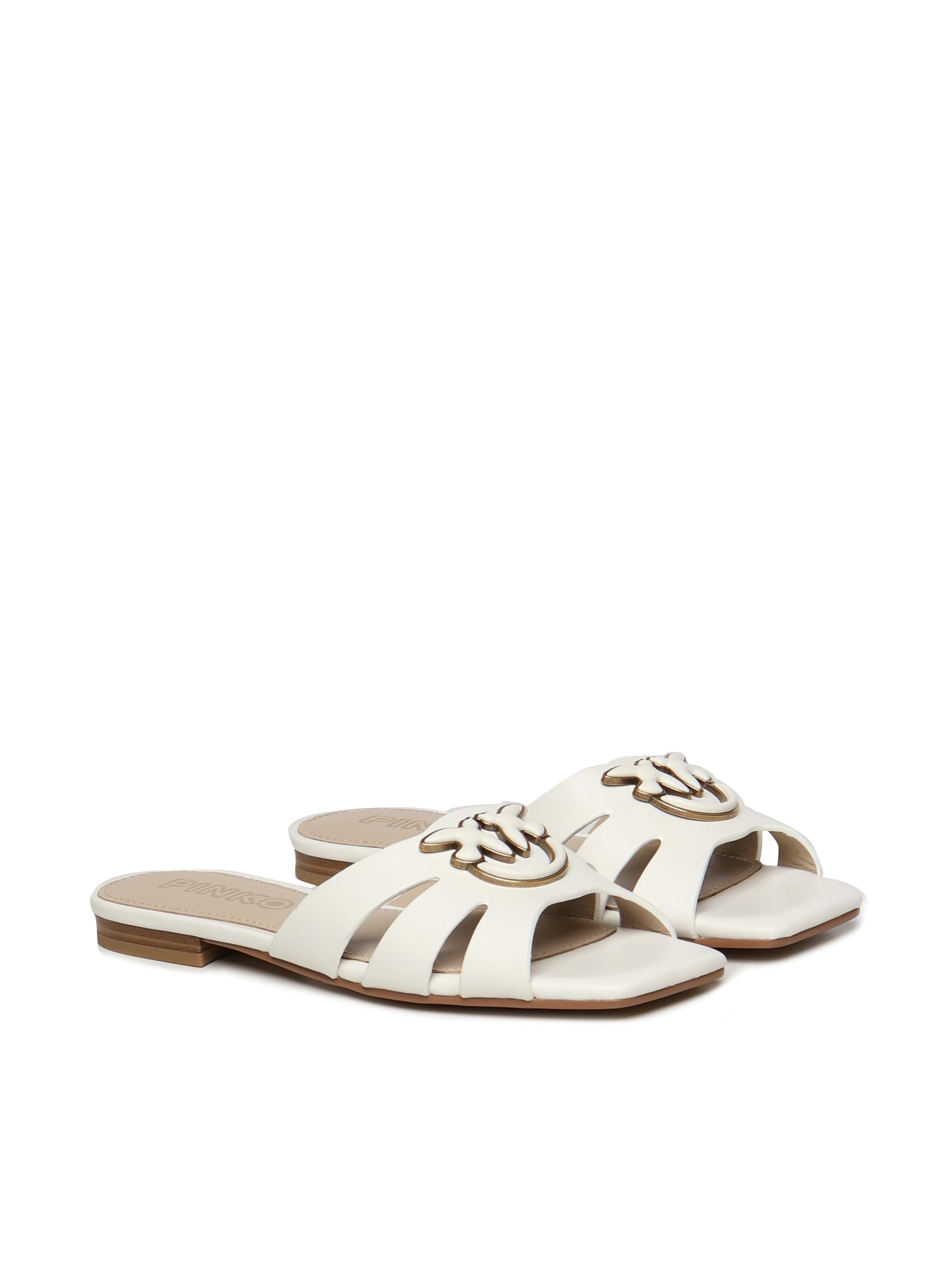 Ciabatte in nappa con logo SD0313 P003Z12 PINKO 
