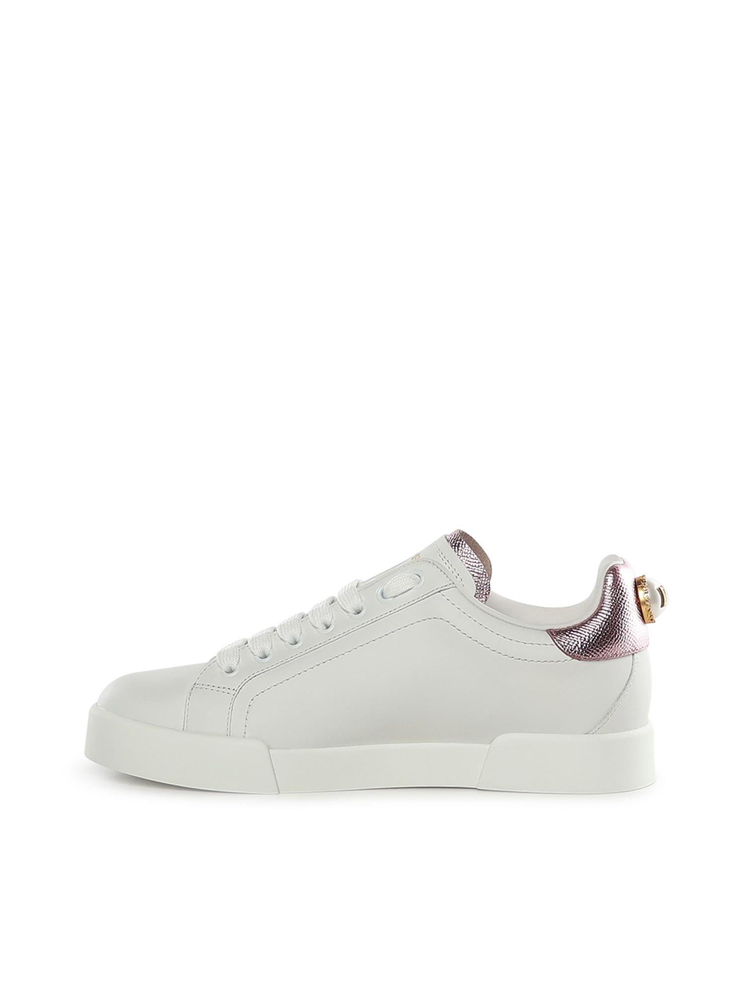 Sneaker Portofino in pelle CK1602 AN29887587 DOLCE & GABBANA 