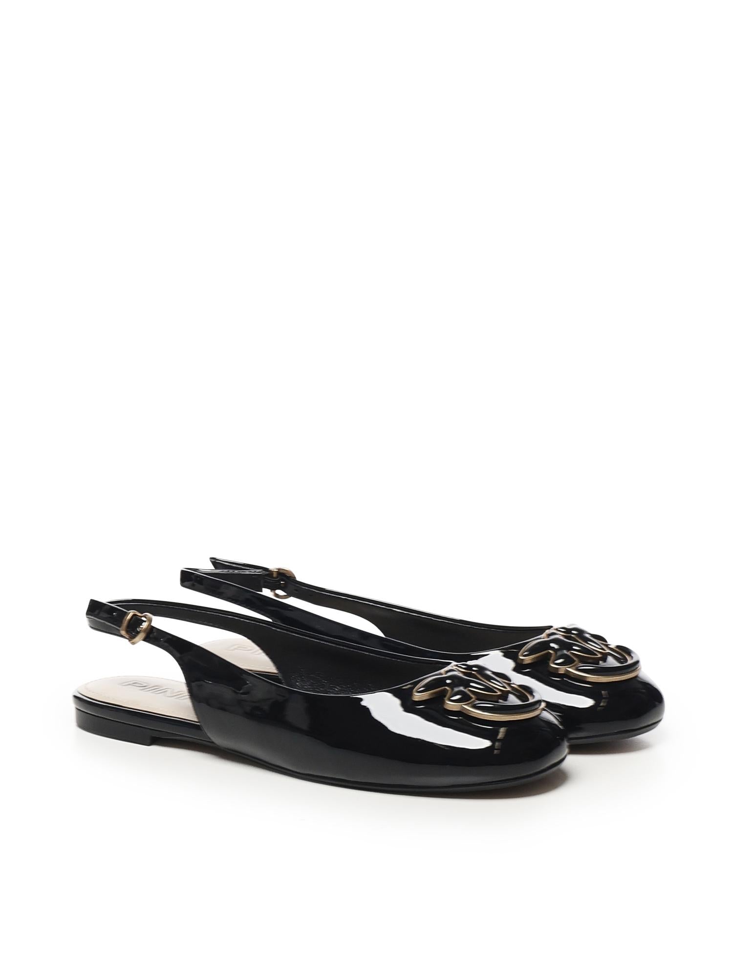 Ballerine in vernice con logo SD0247 E002Z99 PINKO 