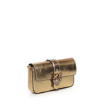 Borsa a spalla baby Love Bag One Slouchy in pelle laminata 105353 A2WDZZLQ PINKO 