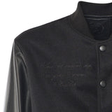 Bomber Varsity in nappa e tessuto VARSITY NAPPANERO GIULIANO GALIANO 