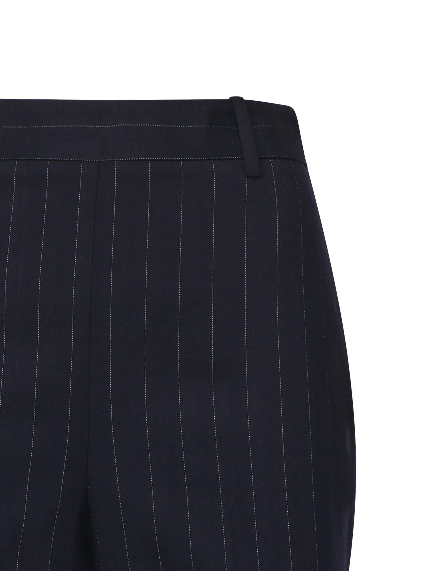 Pantaloni gessati in misto lana 105671 A2QYEZ1 PINKO 