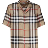 Camicia bowling in twill di seta 8050279 A7028 BURBERRY 