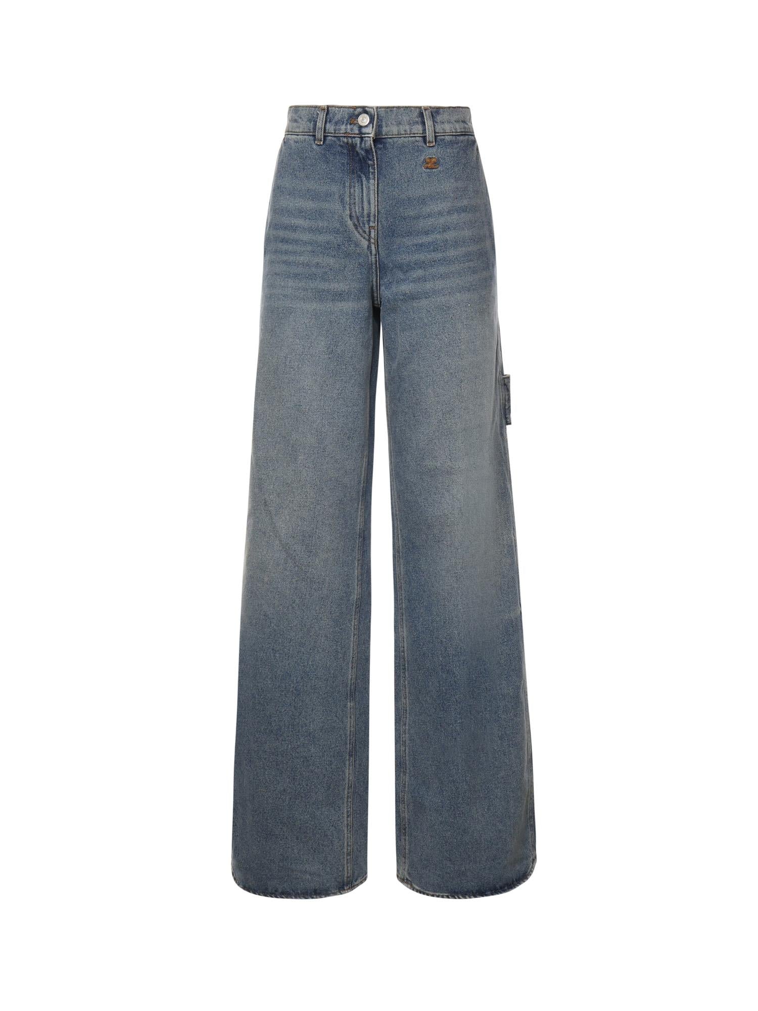 Jeans baggy in denim 126DPA692DE0058 7055 COURREGES 