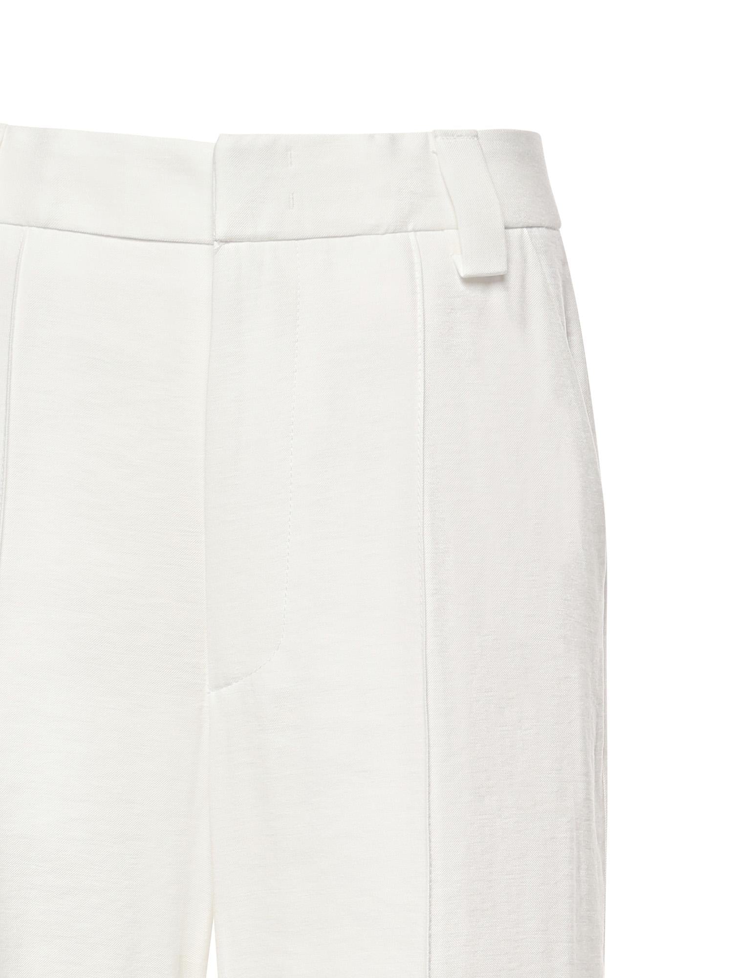 Pantaloni Abby in gabardina di viscosa DP883 IF0049DXXX001 DONDUP 