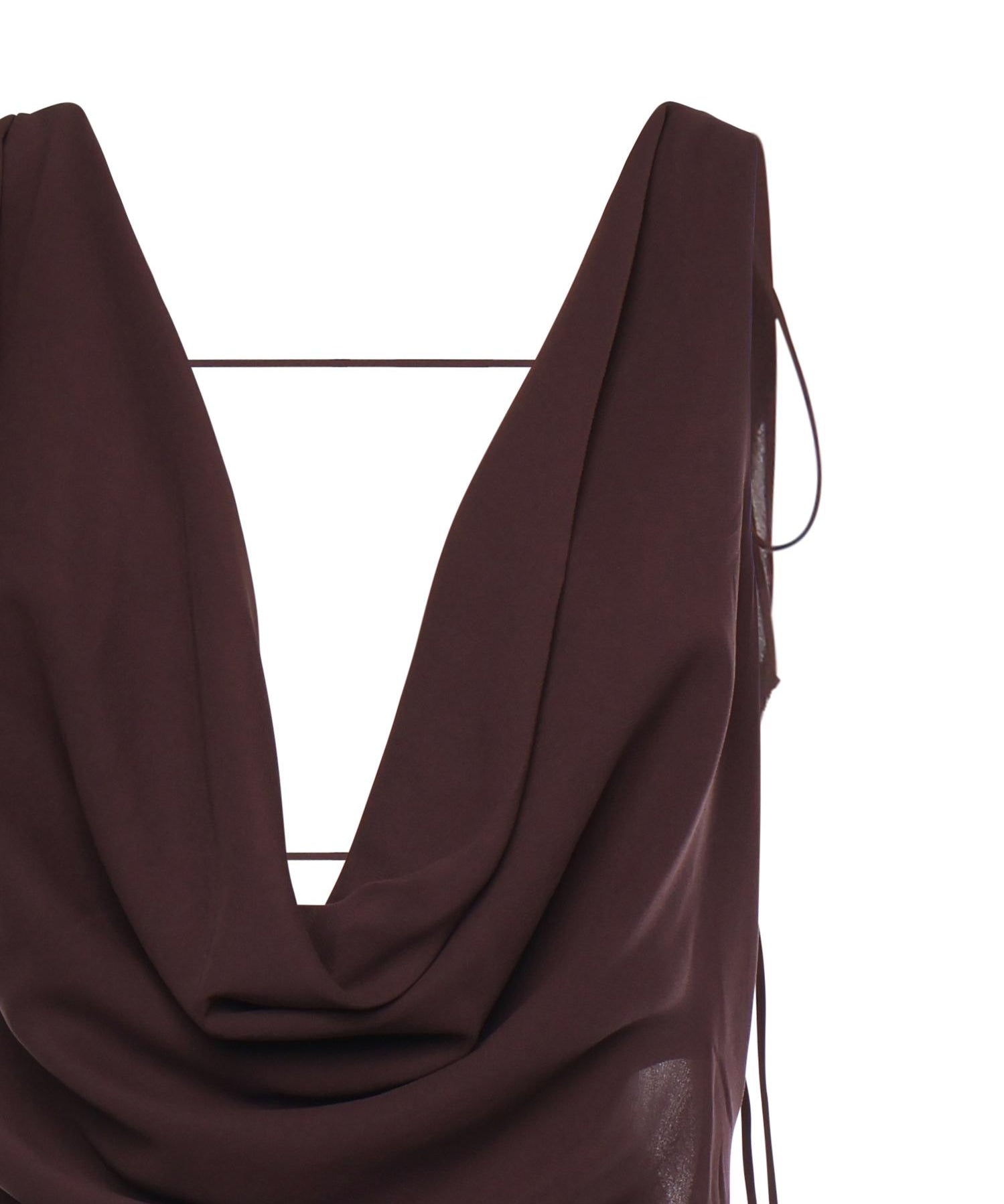 Abito lungo Minerva T190139A TNS038AUBERGINE THE ANDAMANE 