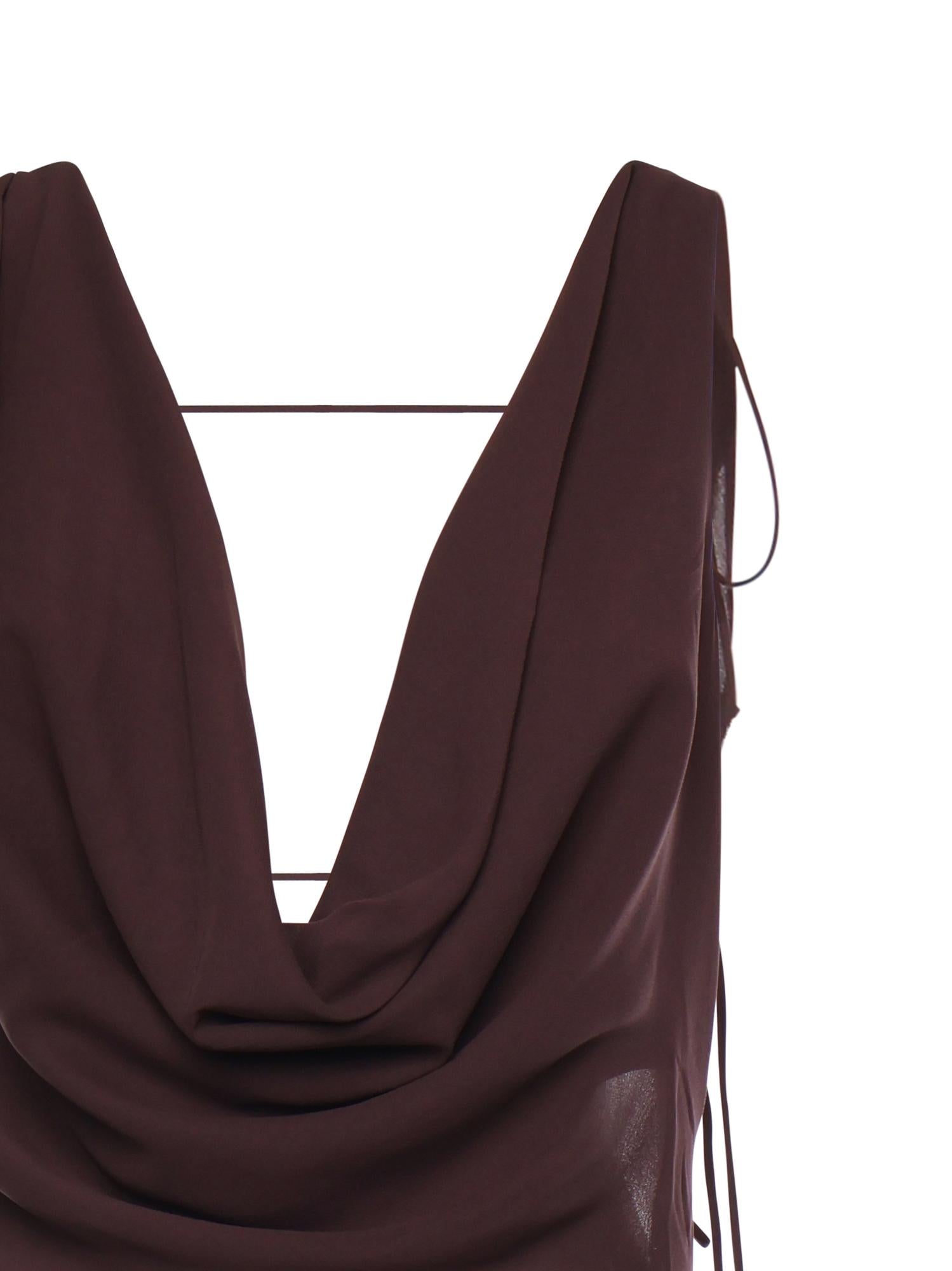 Abito lungo Minerva T190139A TNS038AUBERGINE THE ANDAMANE 