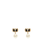 Orecchini Ovalette con smato, cristalli e perle 6W2J0X91 NBSRFR VALENTINO GARAVANI 