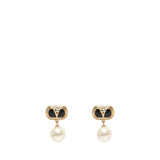 Orecchini Ovalette con smato, cristalli e perle 6W2J0X91 NBSRFR VALENTINO GARAVANI 