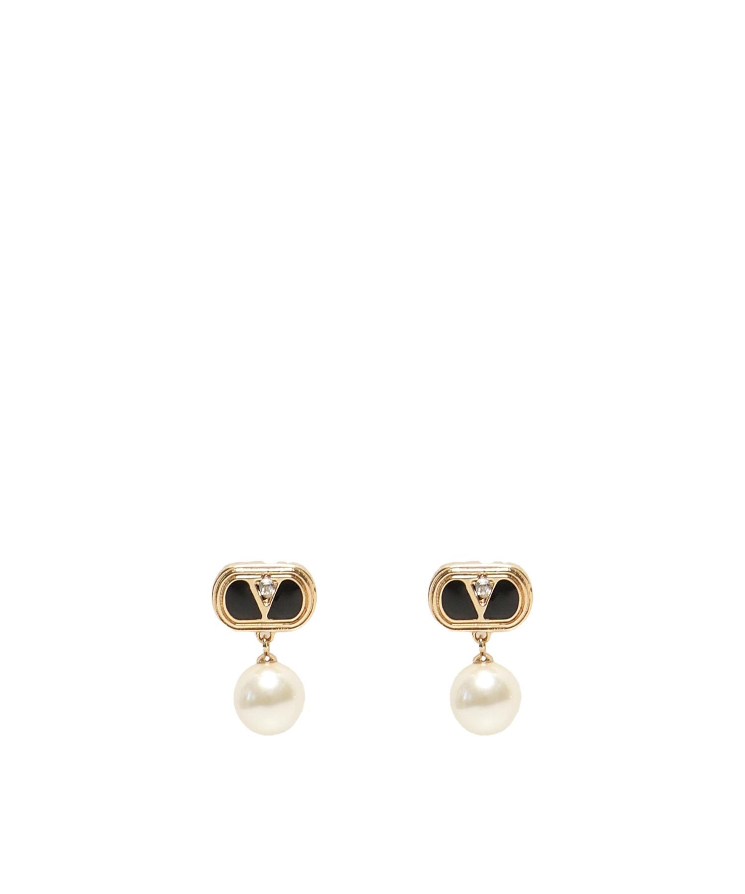 Orecchini Ovalette con smato, cristalli e perle 6W2J0X91 NBSRFR VALENTINO GARAVANI 