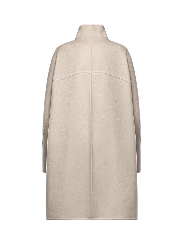 Cappotto asimmetrico in cashmere double face AA9M1207T500D 110 ALAIA 