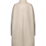 Cappotto asimmetrico in cashmere double face AA9M1207T500D 110 ALAIA 