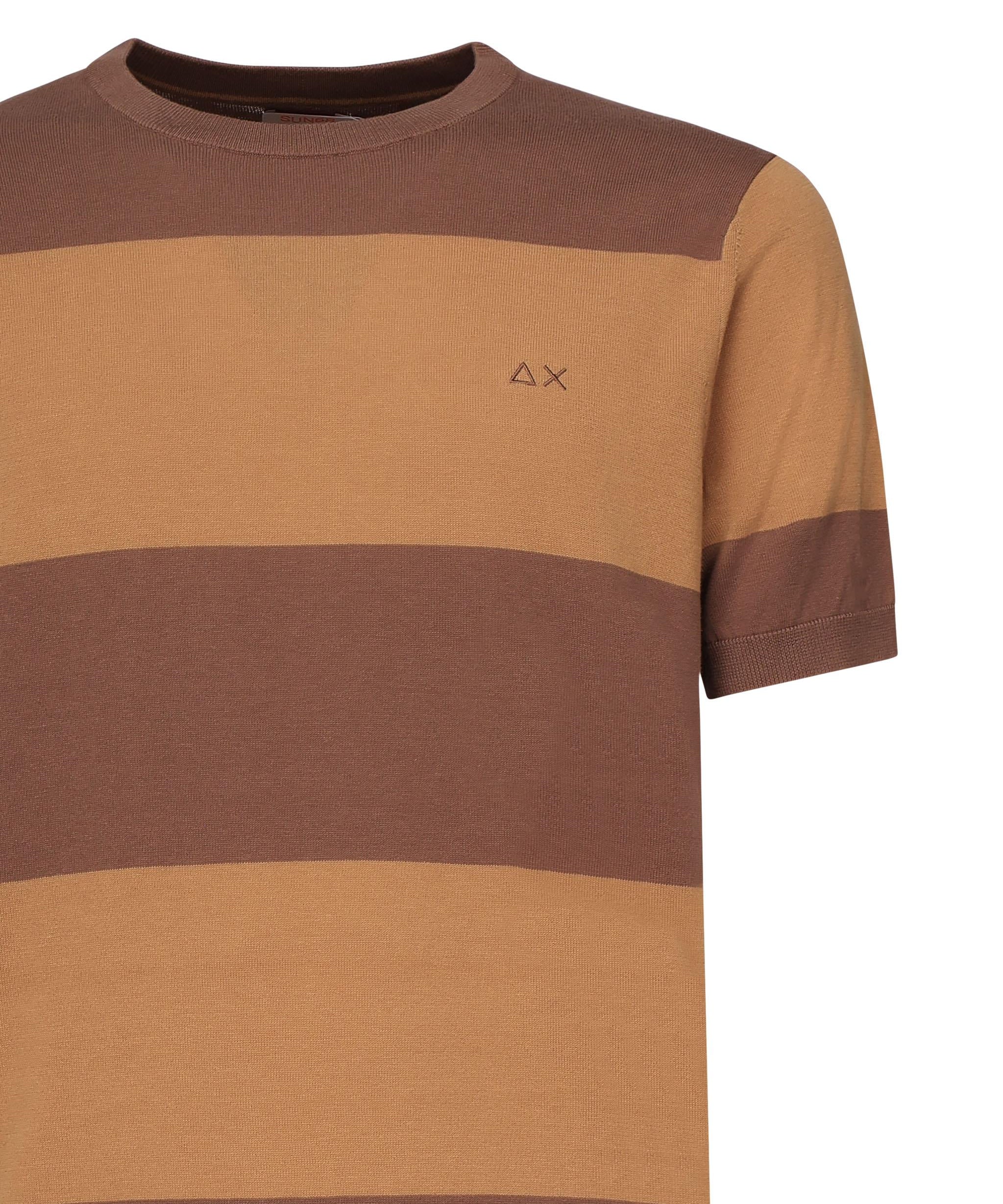 T-shirt a righe con logo K35129 0876 SUN 68 