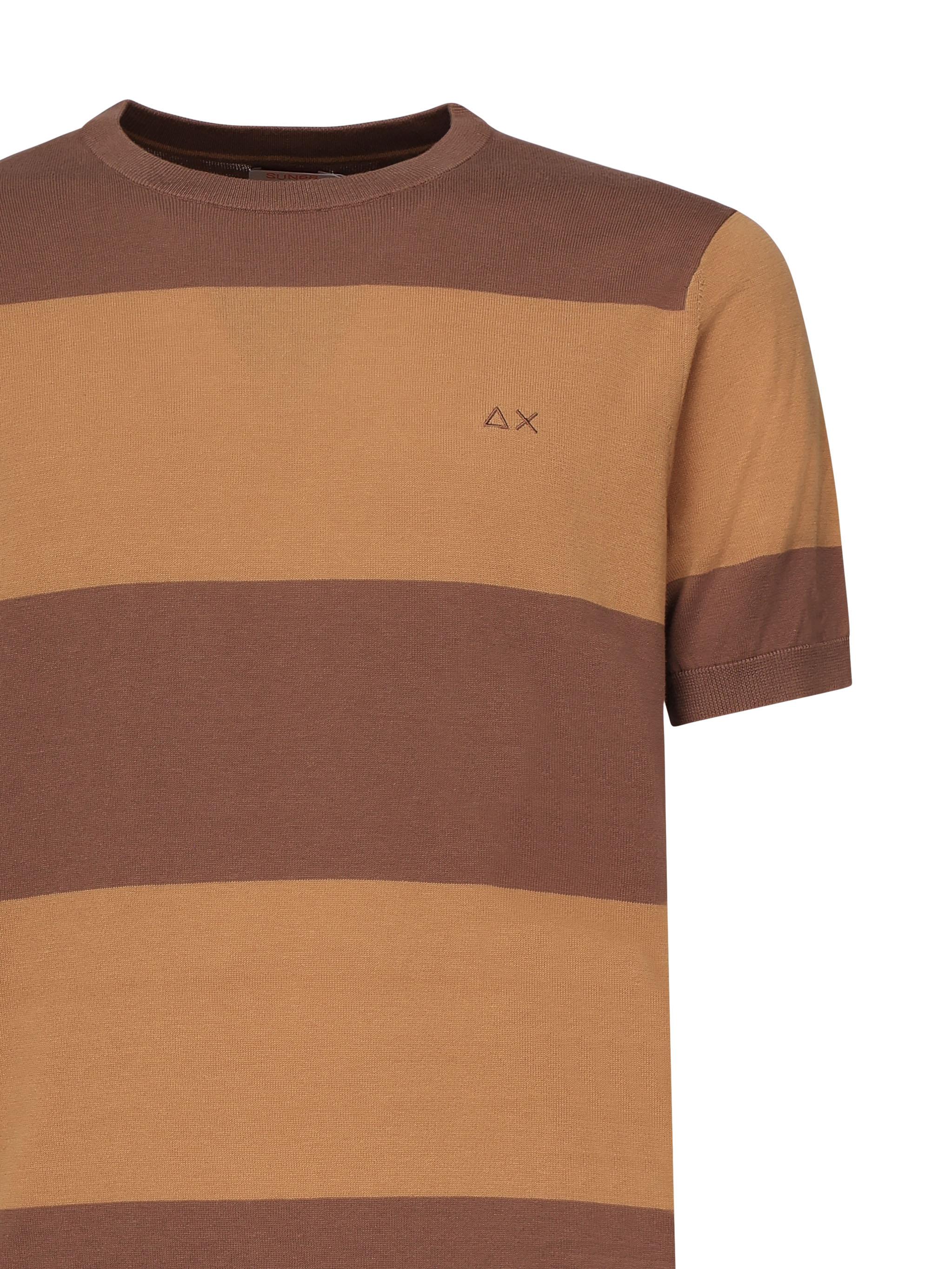 T-shirt a righe con logo K35129 0876 SUN 68 