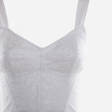 Top in tessuto tecnico con lavorazione in pizzo F7T19T G9798W0800 DOLCE & GABBANA 