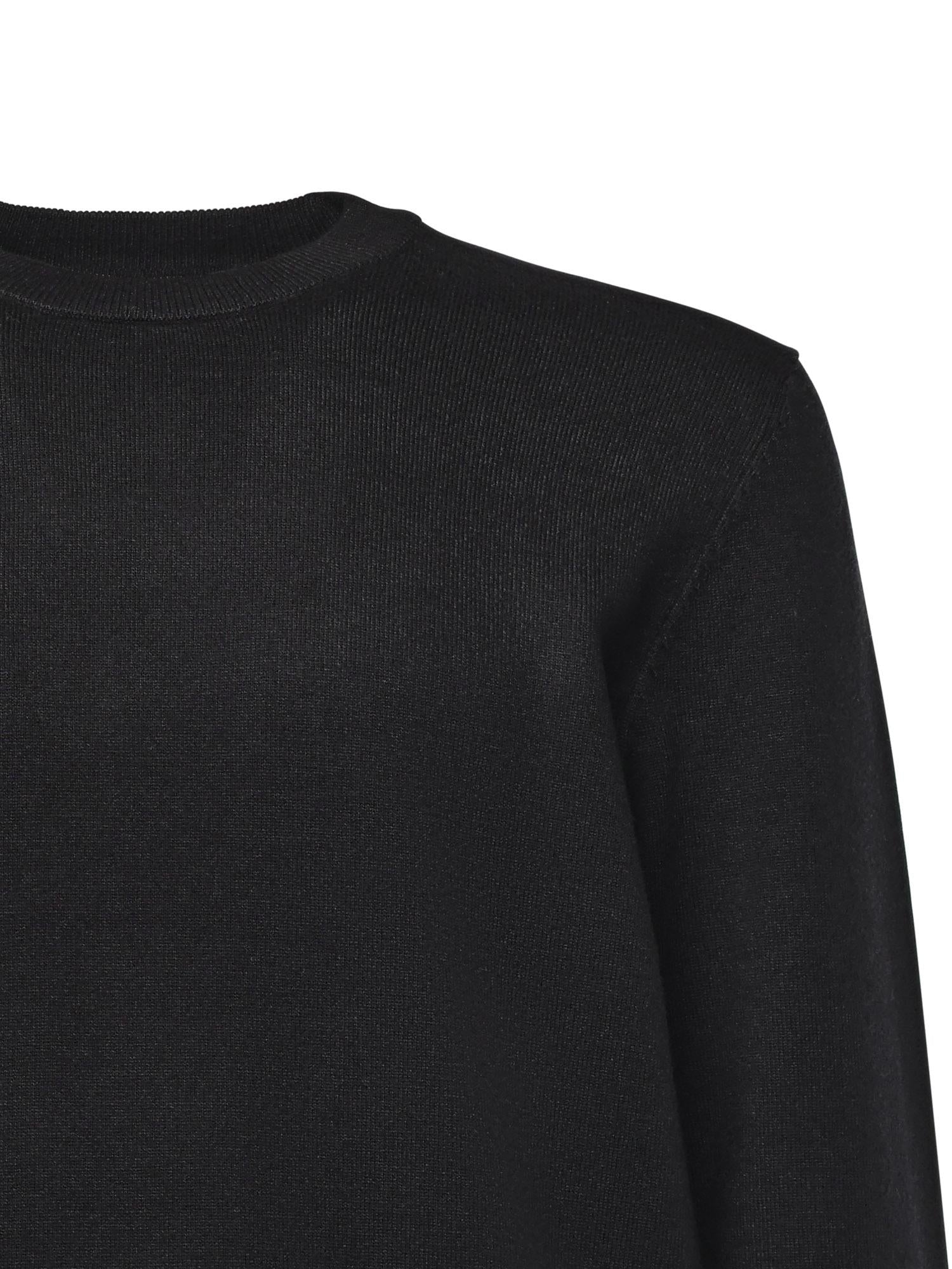 Maglione in misto viscosa con logo UMA25035MA BLACK RICHMOND X 