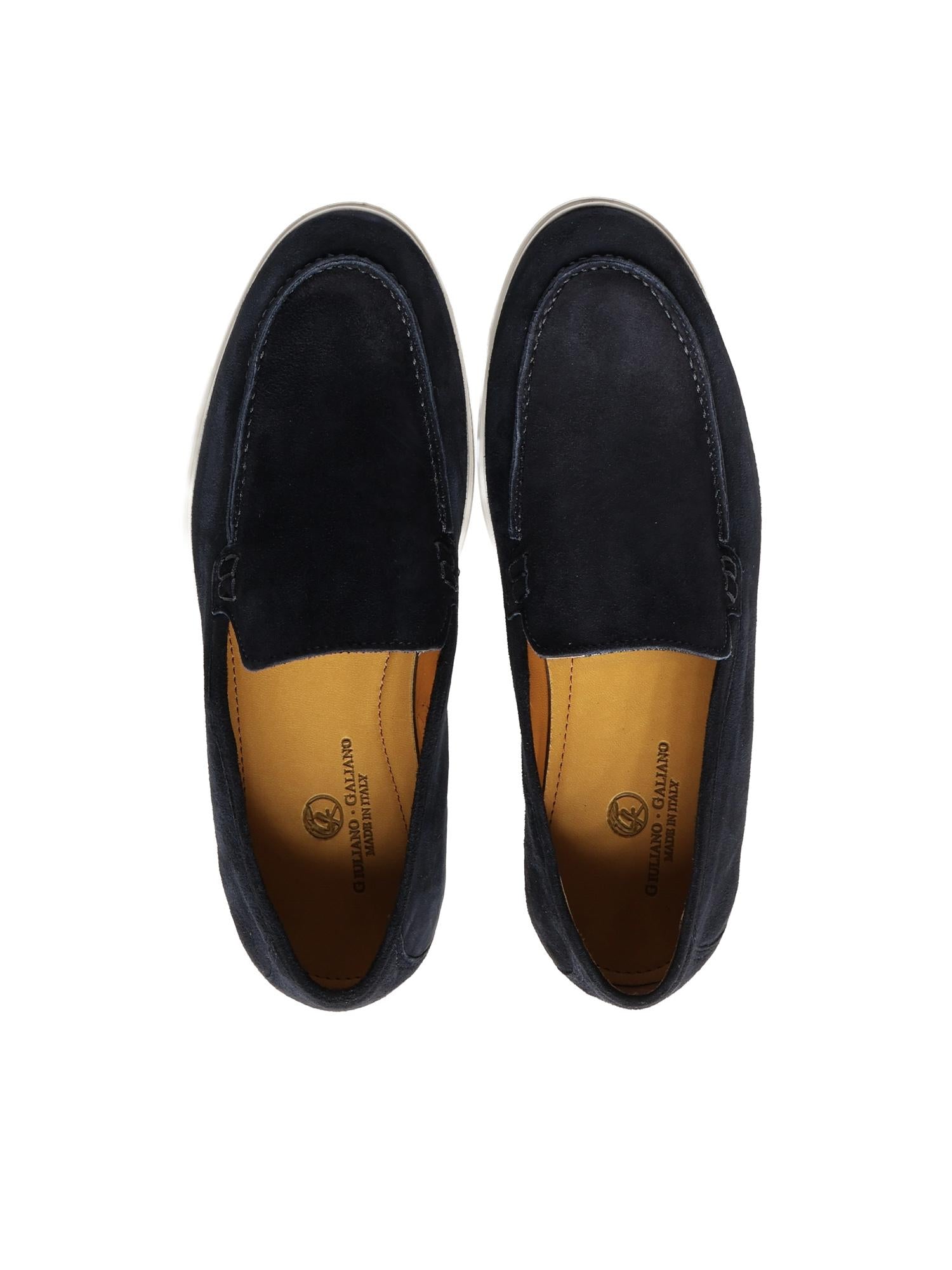 Mocassini Luxe in camoscio LUXE CAMOSCIOBLU GIULIANO GALIANO 