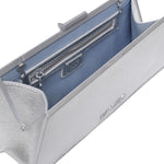 Clutch Crow Sports metallizzata 73BS7Q302 CROWARGENTO V° 73 