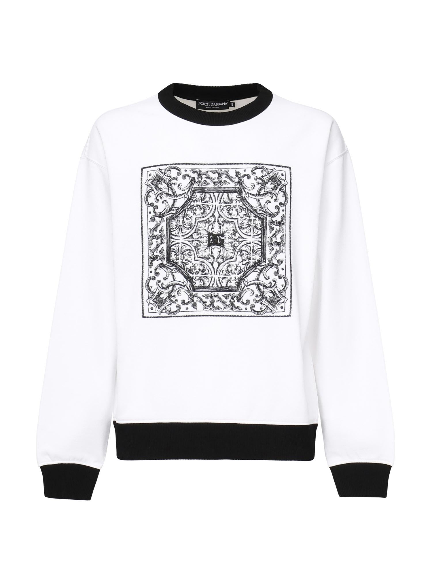 Felpa in jersey con stampa G9AHSZ G7O9VW0800 DOLCE & GABBANA 