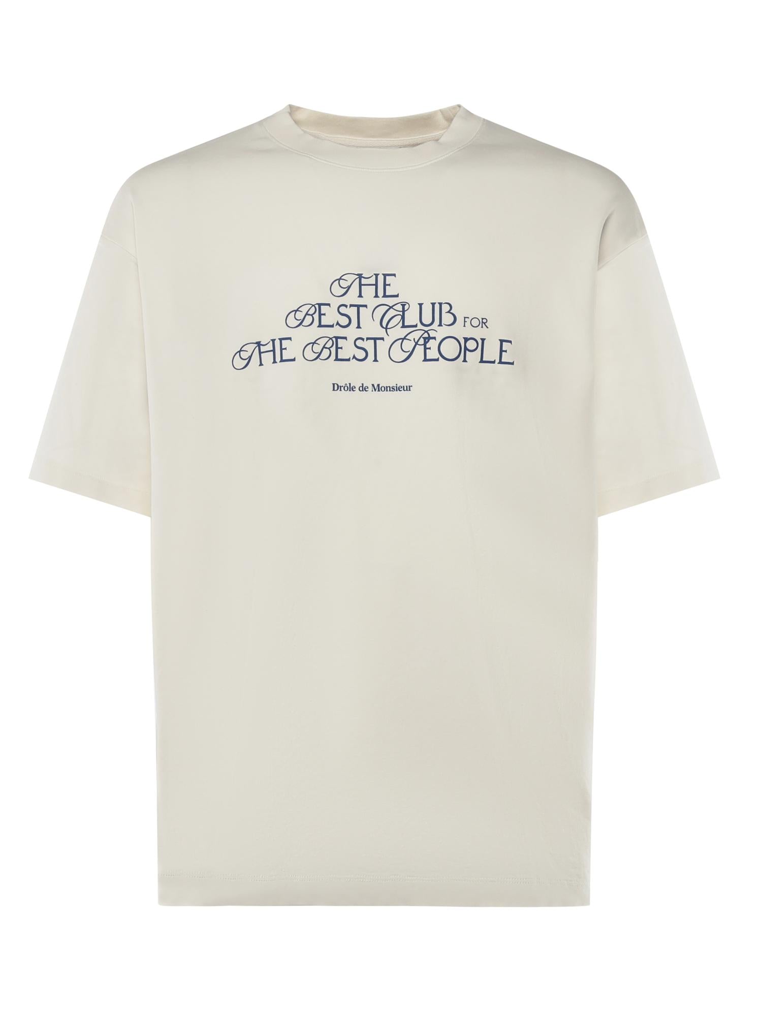Le T-shirt "The Best Club" ITS273CO002 OW Drôle de Monsieur 