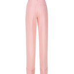 Pantaloni Nathalie in misto lino TM150407B TNL010PINK THE ANDAMANE 