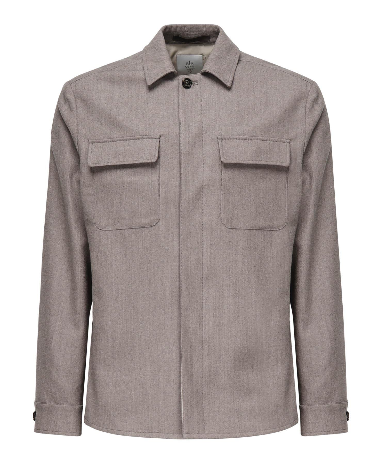 Overshirt in misto lana L70GIAJ17TES0L065 81 ELEVENTY 