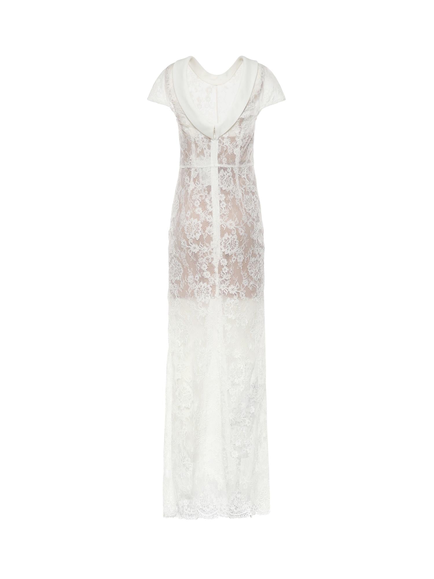 Abito lungo in pizzo SS26254X W SELF-PORTRAIT 