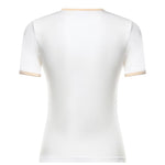 T-shirt Signature Contrast in cotone con logo 125JTS017JS0203 B256 COURREGES 