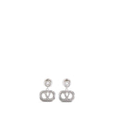 Orecchini Ovalette in metallo e cristalli Swarovski® 7W2J0AR5 QEUDFH VALENTINO GARAVANI 