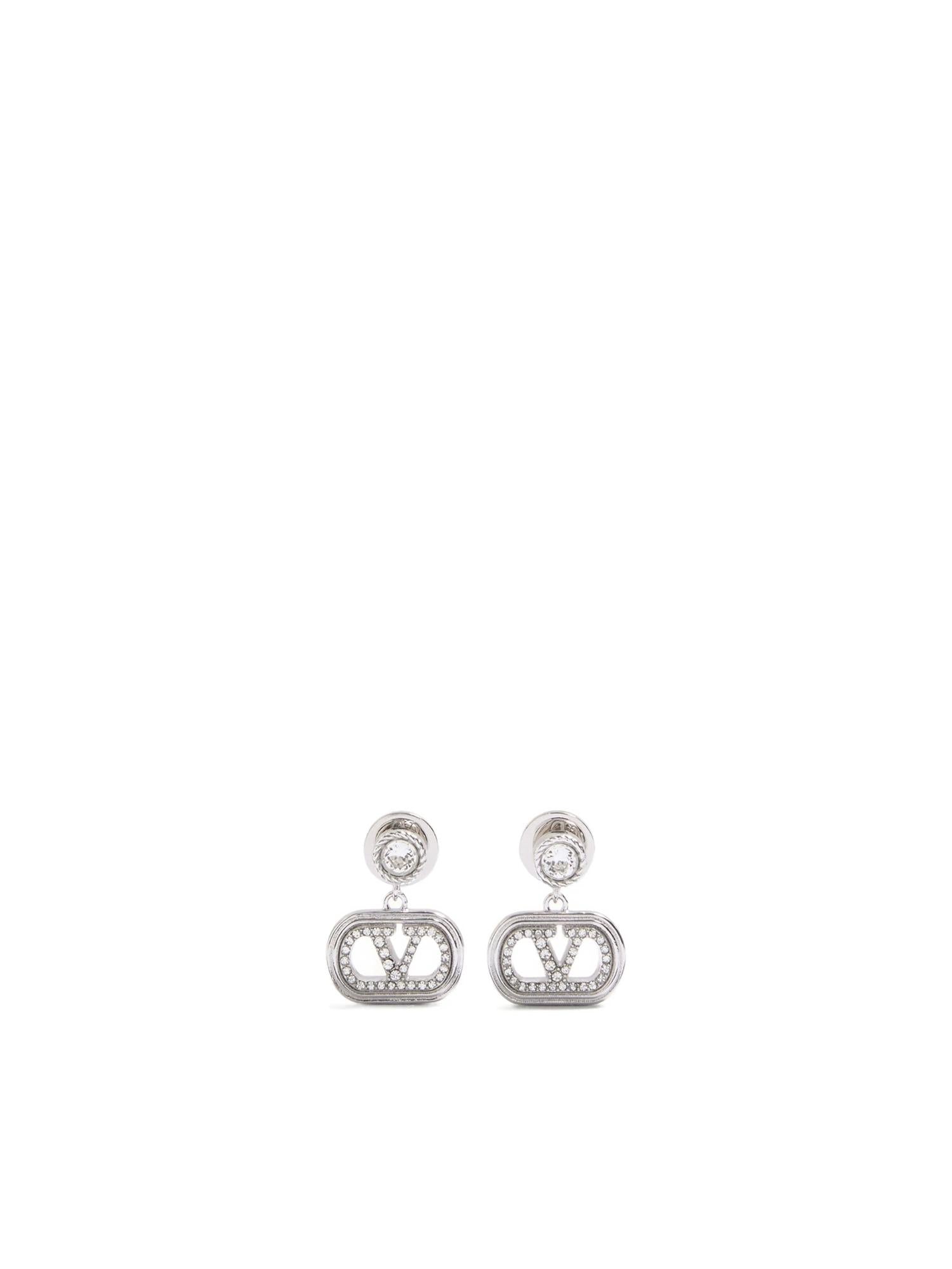 Orecchini Ovalette in metallo e cristalli Swarovski® 7W2J0AR5 QEUDFH VALENTINO GARAVANI 