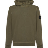Felpa con cappuccio in cotone malfilé L1S156100031 S0060V0141 STONE ISLAND 