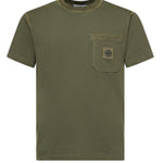 T-shirt con patch Compass L1S152100032 S0057V015G STONE ISLAND 