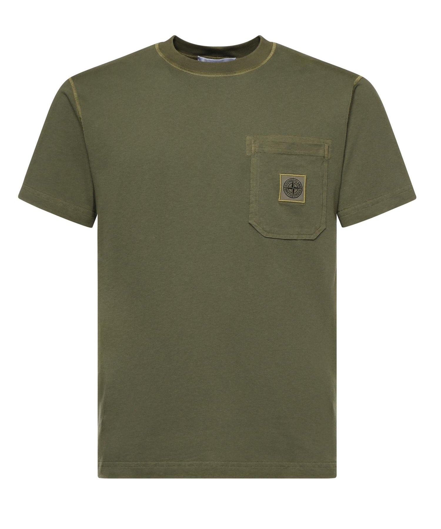 T-shirt con patch Compass L1S152100032 S0057V015G STONE ISLAND 