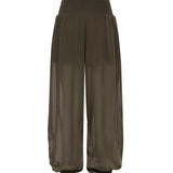 Pantaloni in voile crêpe di misto cotone 106845 A3O2X52 PINKO 