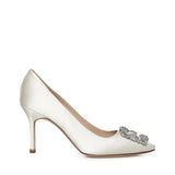 Décolleté Hangisi in raso 9XX0317 1309 MANOLO BLAHNIK 