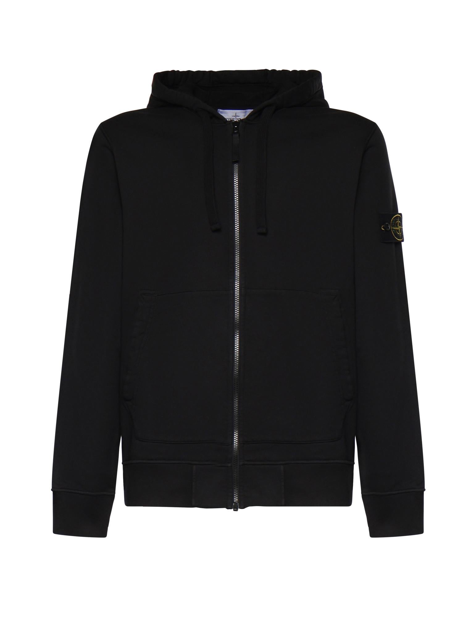 Felpa in cotone con logo L1S156100061 S0051V0029 STONE ISLAND 
