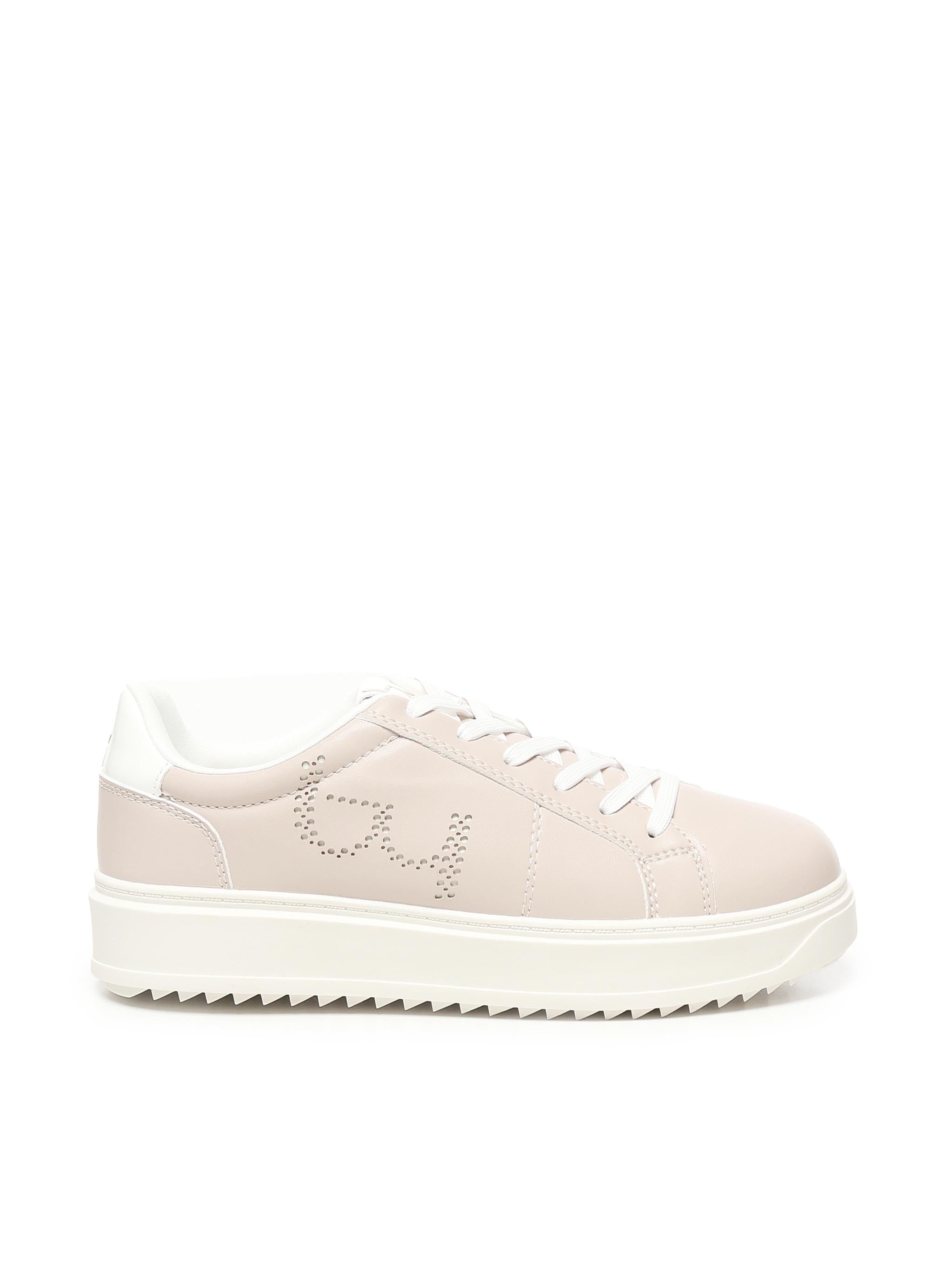 Sneakers Brooklyn con logo BYSC8WO01 NUDO/BIANCO BY BYBLOS 