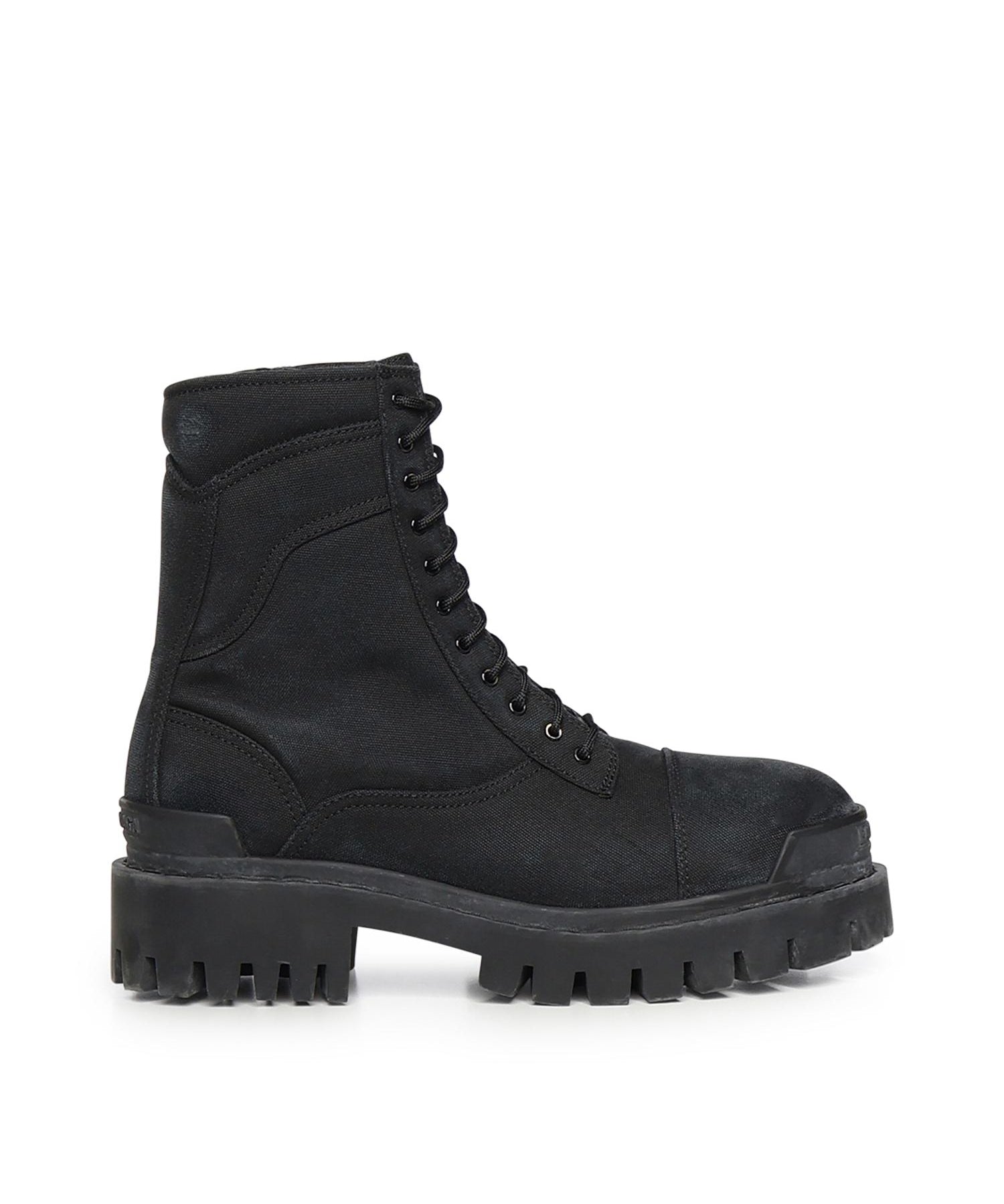 Stivali Combat Strike in tela di cotone 845015 W2H111000 BALENCIAGA 