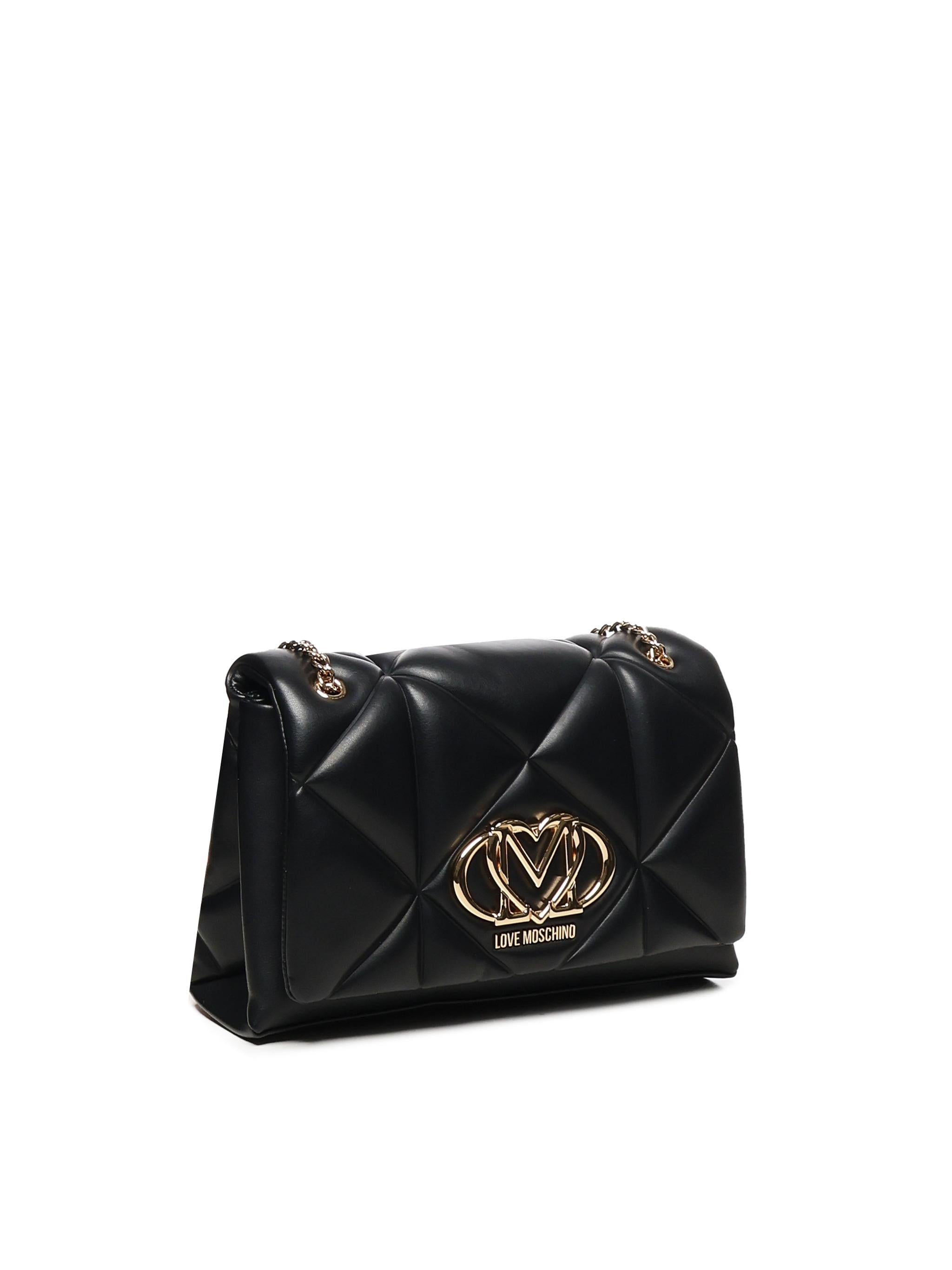 Borsa a spalla trapuntata Embossed JC4041PP1MLC0 000 LOVE MOSCHINO 