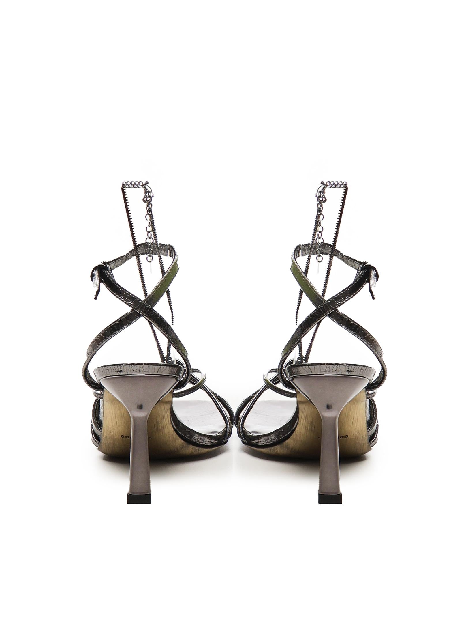 Sandali Nico laminati<BR/> GWF00858 F00712870323 GOLDEN GOOSE 