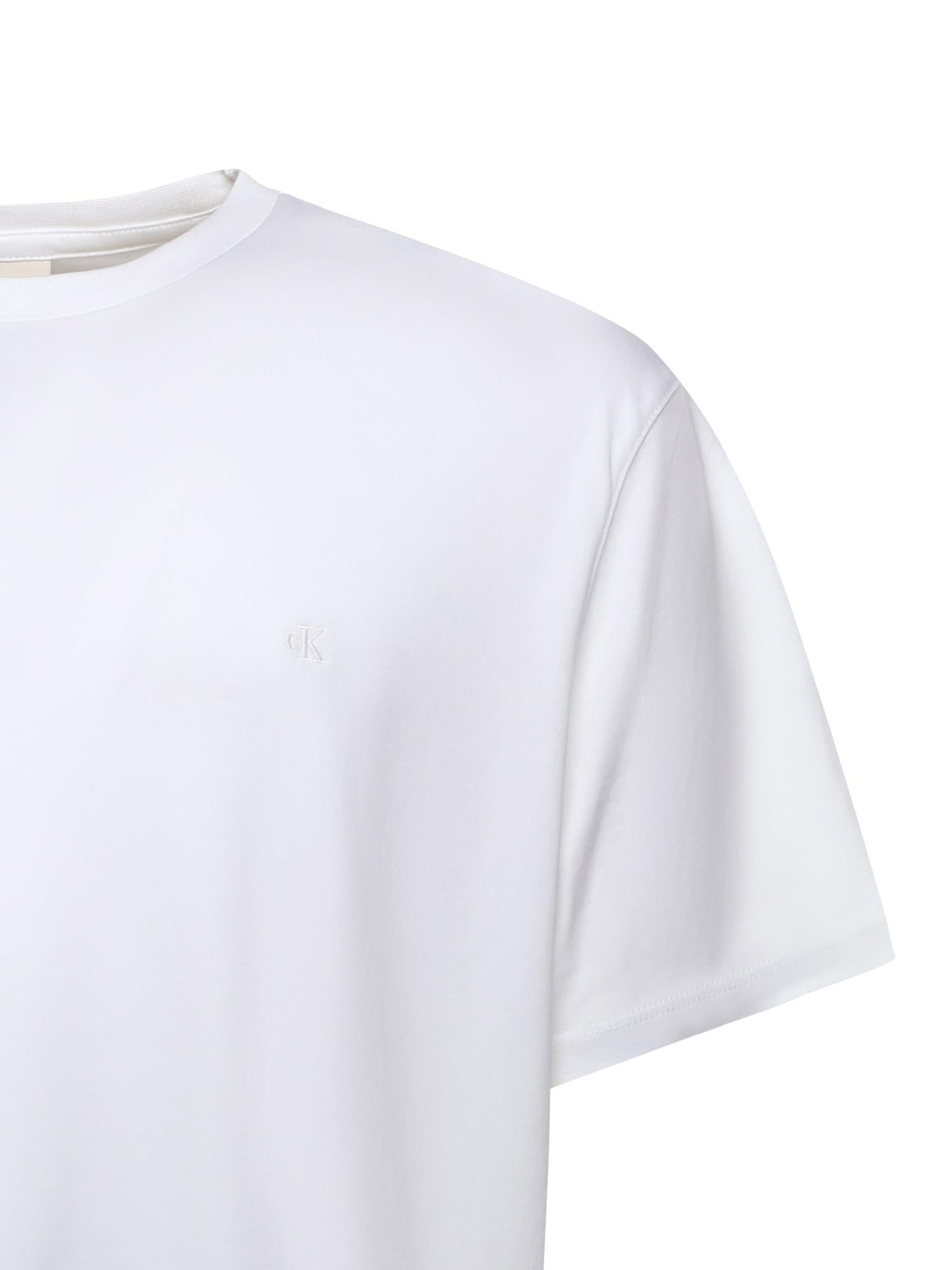 T-shirt in cotone con logo LV04LB275G YAF CALVIN KLEIN 