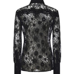 Camicia in tulle e pizzo 106600 A381Z99 PINKO 
