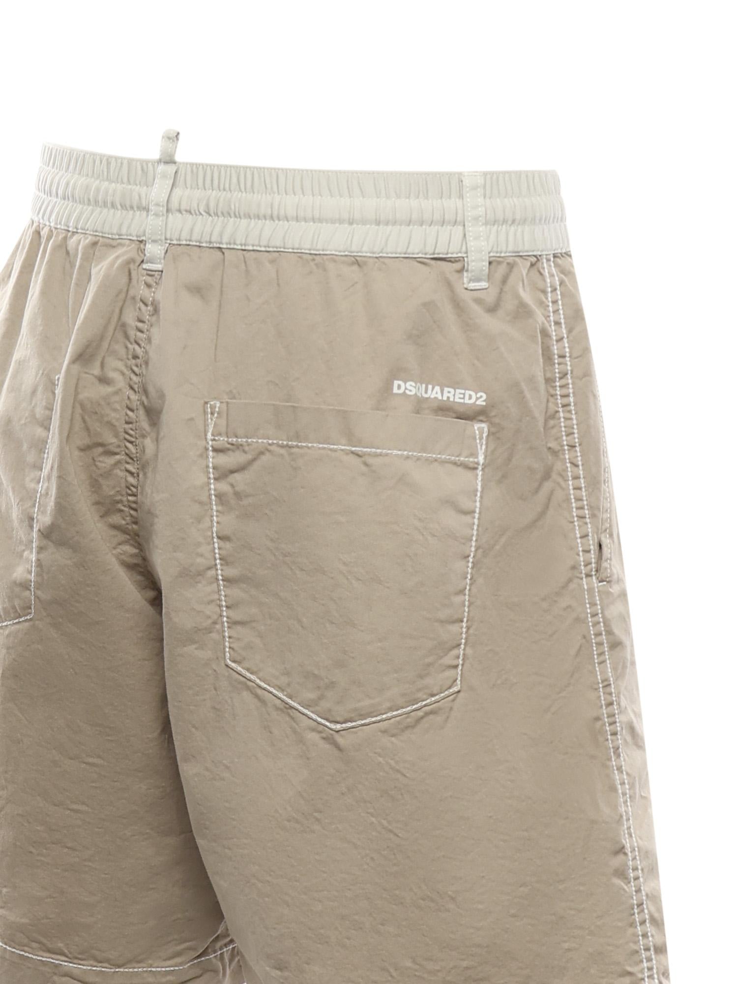 Shorts in twill di cotone S74MU0956 S35175801 DSQUARED2 