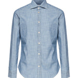 Camicia cotone denim K75CAMK08TES0I185 11N ELEVENTY 