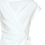 Mini abito in popeline con incrocio 105215 A2LDZ04 PINKO 
