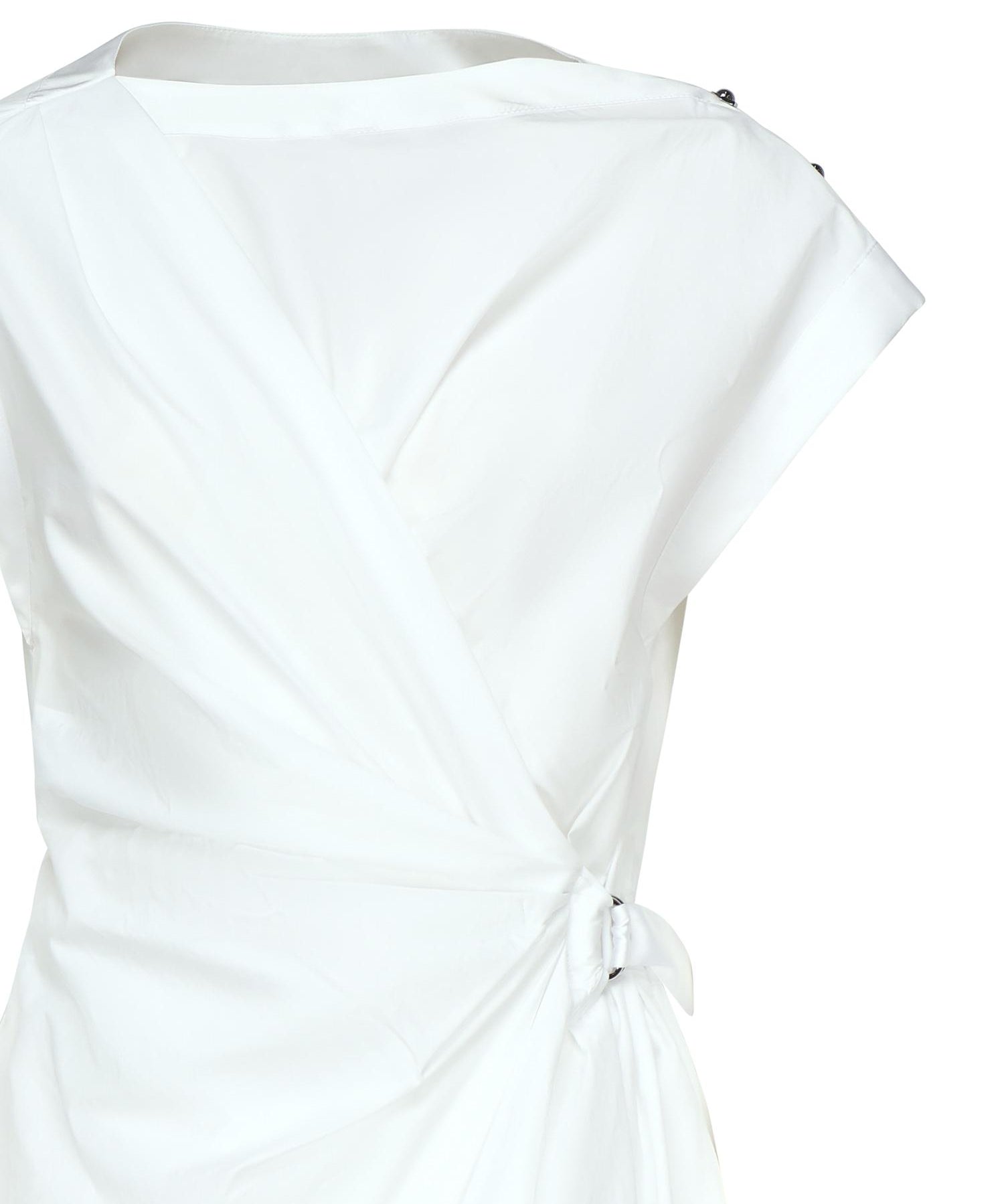 Mini abito in popeline con incrocio 105215 A2LDZ04 PINKO 