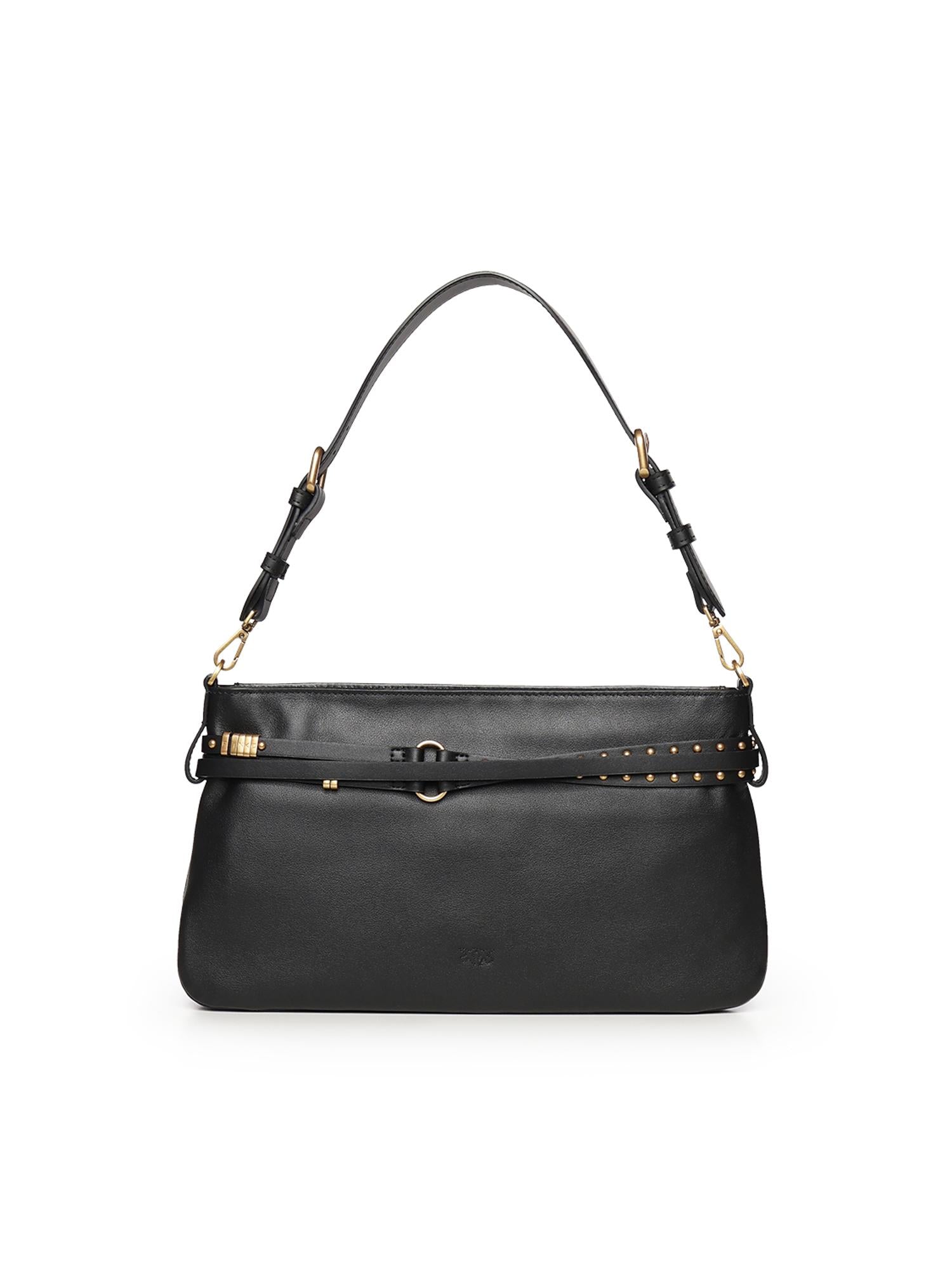Borsa a spalla media Belt Bag in pelle 106176 A0QOZ99Q PINKO 