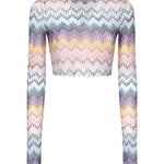 Top cropped a zig zag MS25SK0E BJ00OES72LH MISSONI 
