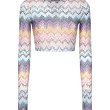 Top cropped a zig zag MS25SK0E BJ00OES72LH MISSONI 