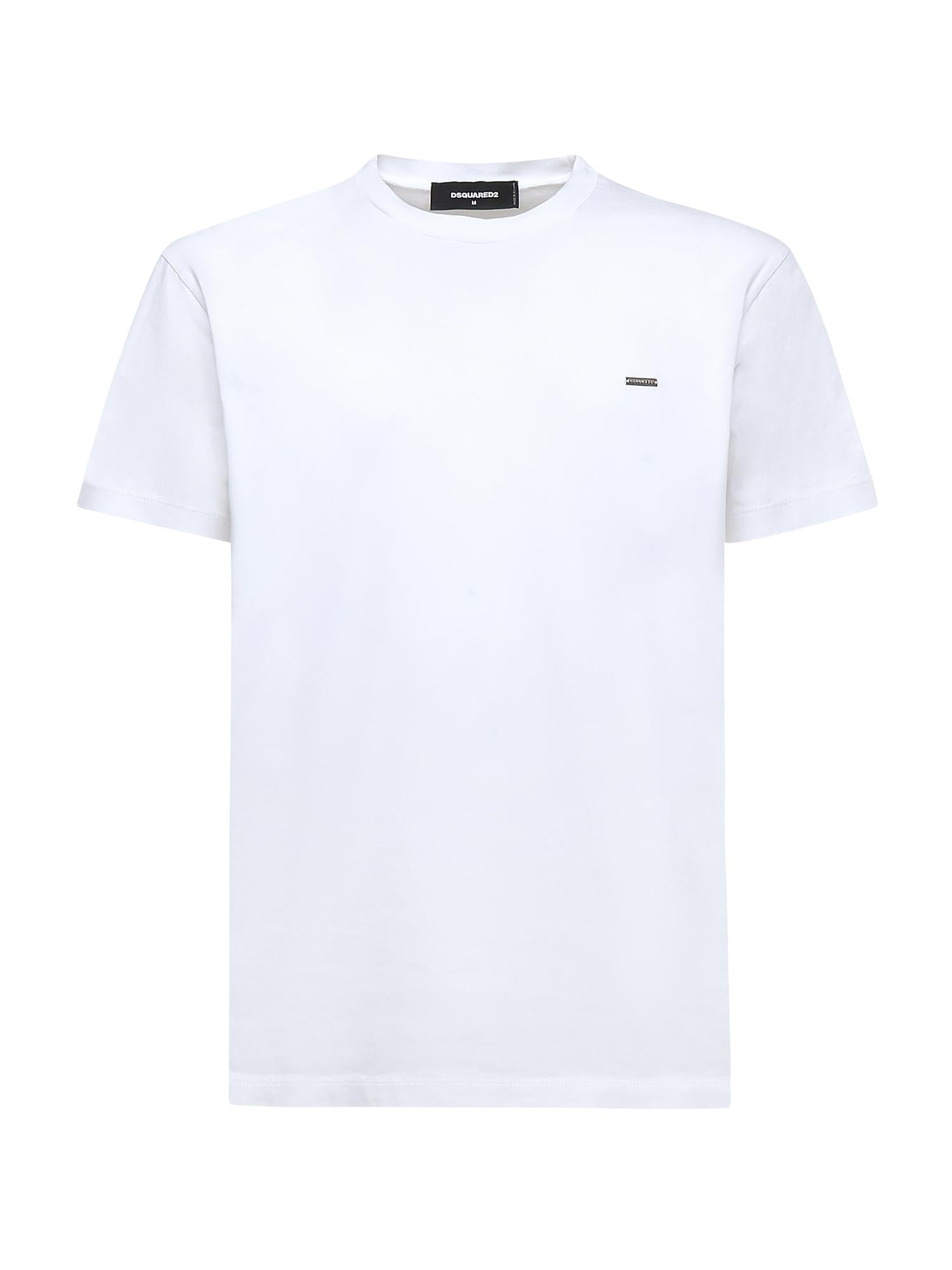 T-shirt con logo in cotone S74GD1253 D20020100 DSQUARED2 